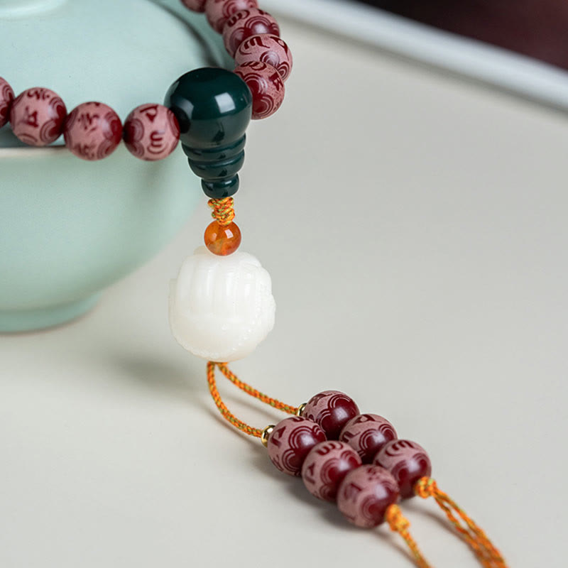 Bracelet d'harmonie Bodhi Seed Om Mani Padme Hum 10 mm