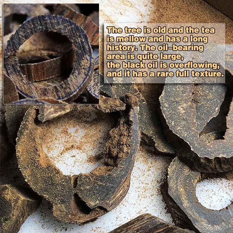 Bracelet de paix en bois d'agar de Brunei de 10 mm avec ondulations d'eau