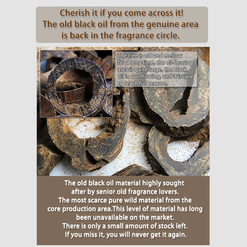 Bracelet de paix en bois d'agar de Brunei de 10 mm avec ondulations d'eau