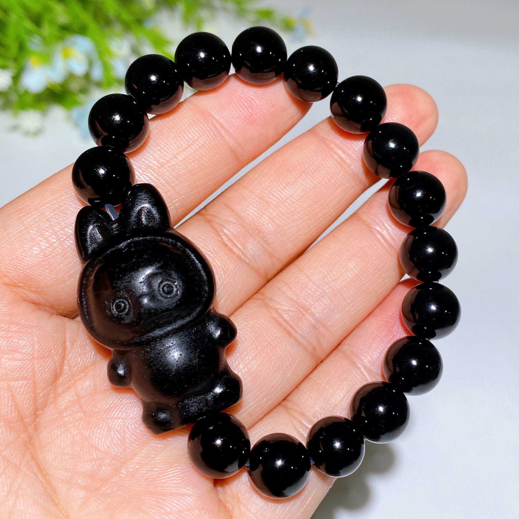 10mm Crystal Healing Bracelet | Spiritual Protection & Energy