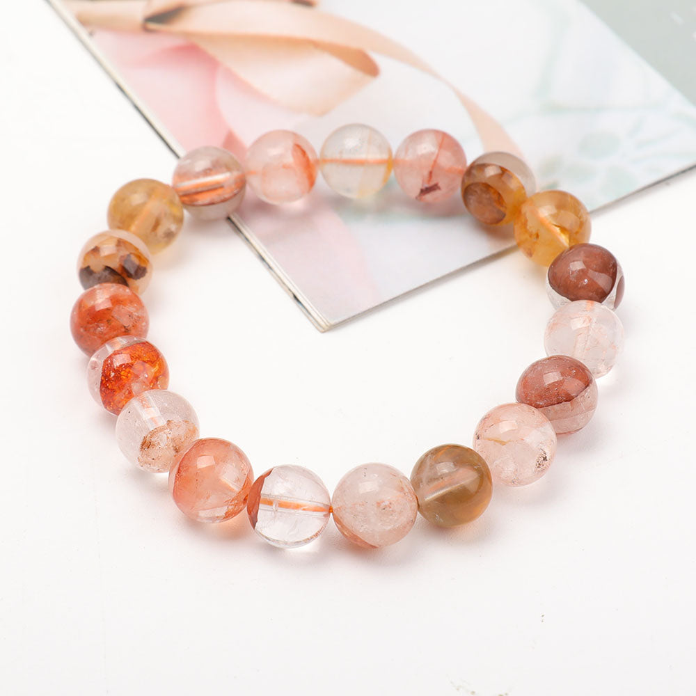 Bracelet en quartz clair de 10 mm pour la guérison énergétique