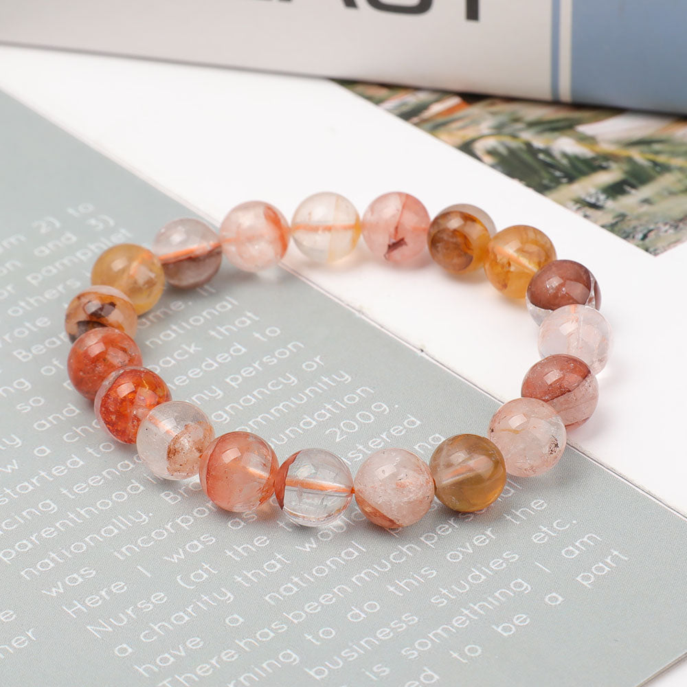Bracelet en quartz clair de 10 mm pour la guérison énergétique
