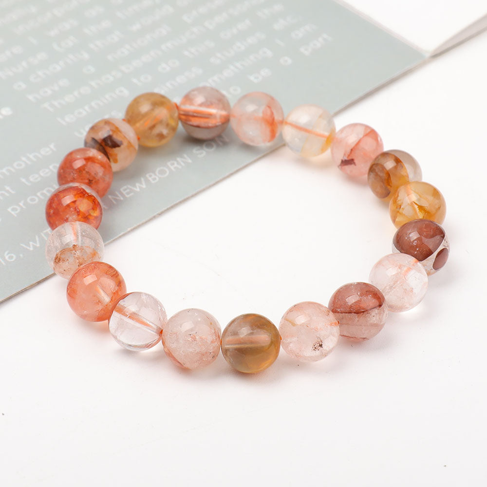 Bracelet en quartz clair de 10 mm pour la guérison énergétique
