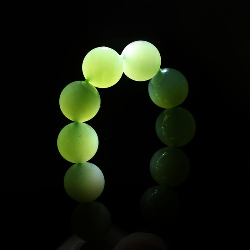 Bracelet tressé porte-bonheur en jade Hetian de 10 mm pour l'équilibre spirituel