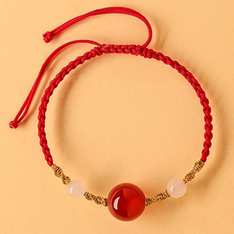 Bracelet tressé porte-bonheur en jade Hetian de 10 mm pour l'équilibre spirituel