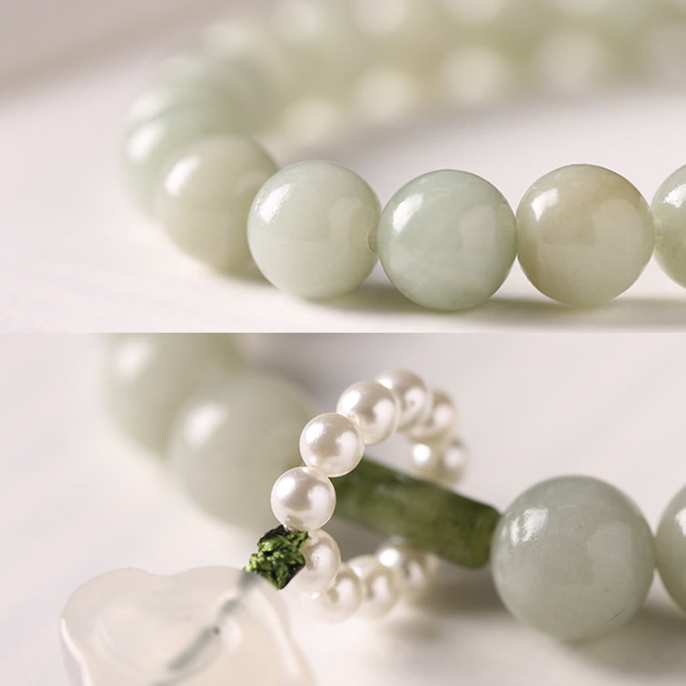 Bracelet Mala de Prospérité en Jade de 10 mm pour l'Abondance