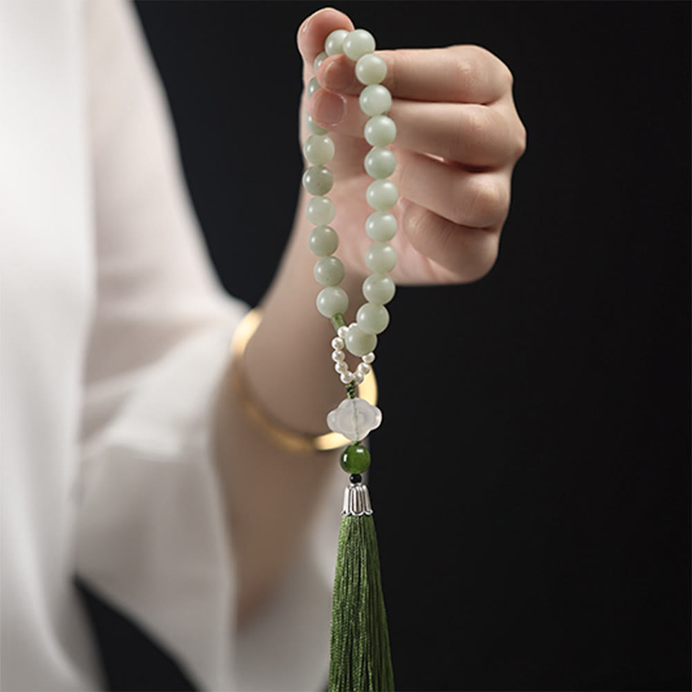 Bracelet Mala de Prospérité en Jade de 10 mm pour l'Abondance