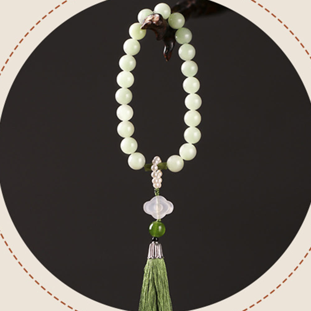 Bracelet Mala de Prospérité en Jade de 10 mm pour l'Abondance