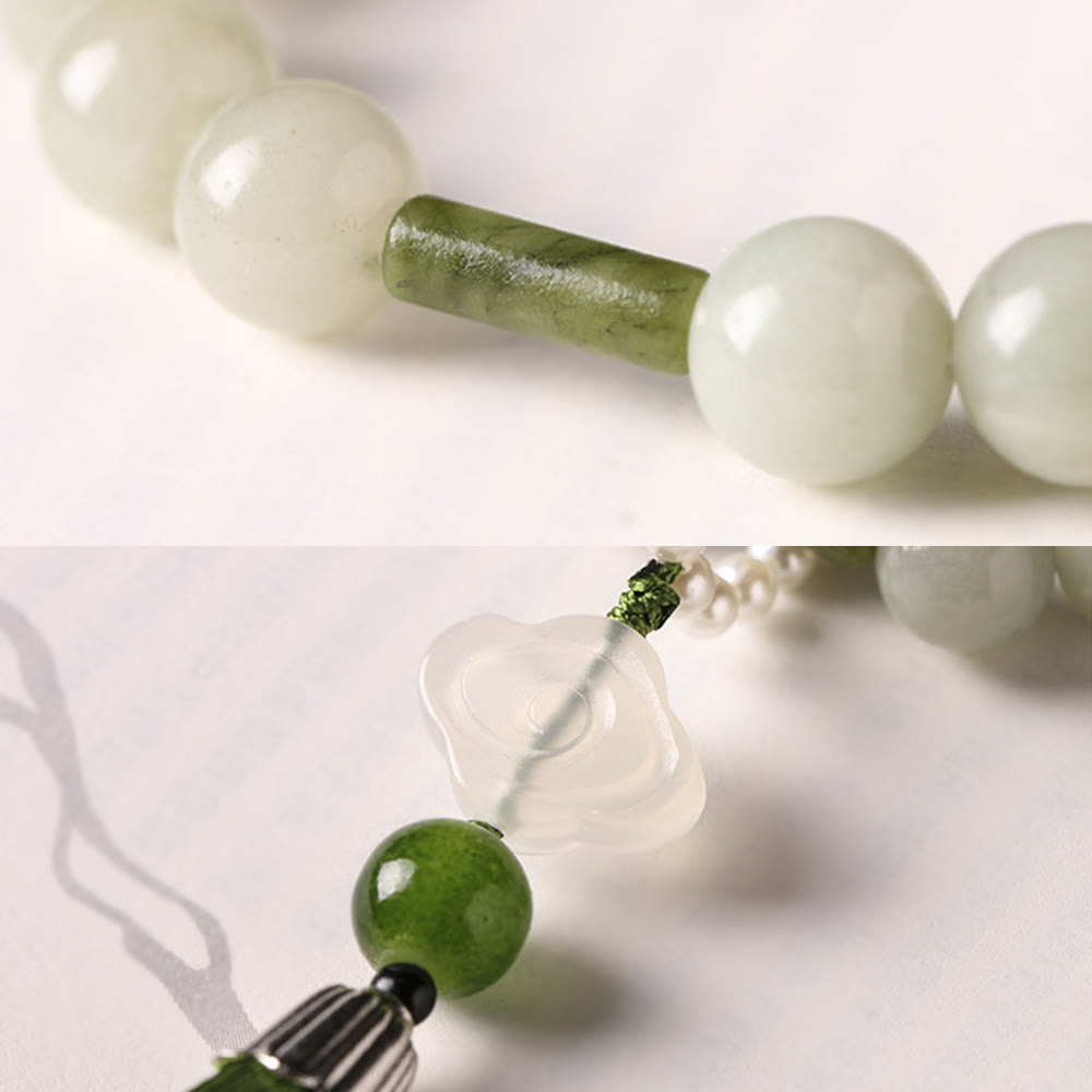 Bracelet Mala de Prospérité en Jade de 10 mm pour l'Abondance