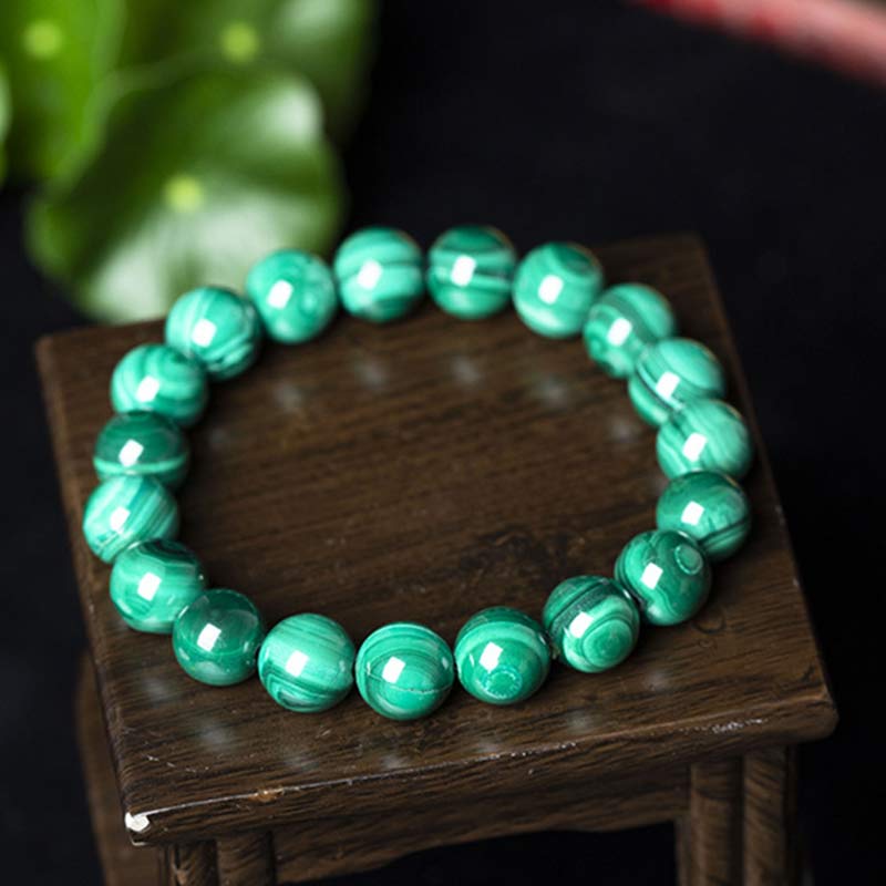 Bracelet de protection en malachite de 10 mm pour le calme
