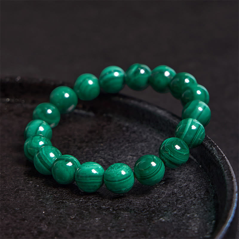 Bracelet de protection en malachite de 10 mm pour le calme