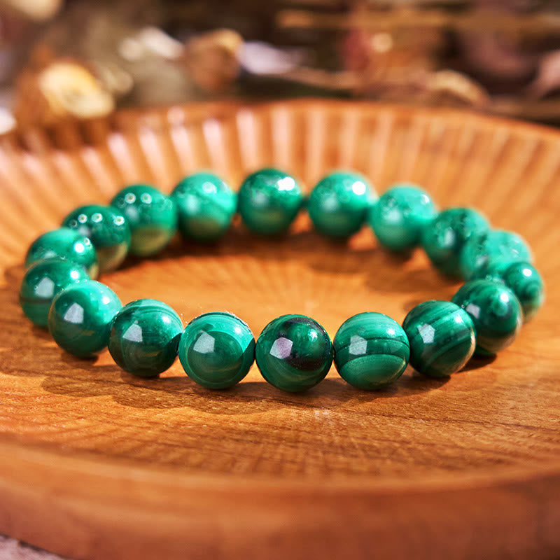 Bracelet de protection en malachite de 10 mm pour le calme