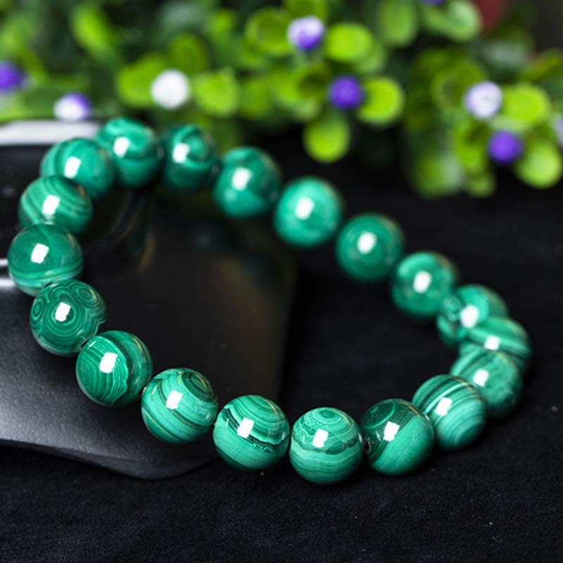 Bracelet de protection en malachite de 10 mm pour le calme