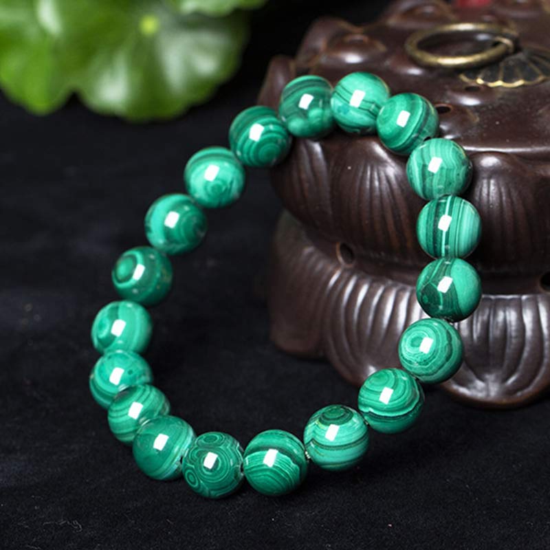 Bracelet de protection en malachite de 10 mm pour le calme