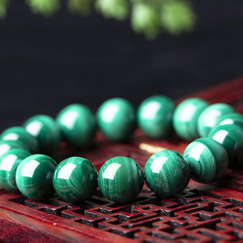 Bracelet de protection en malachite de 10 mm pour le calme