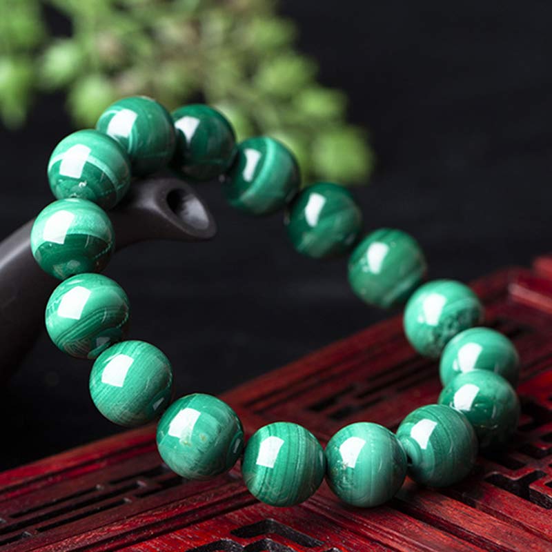 Bracelet de protection en malachite de 10 mm pour le calme