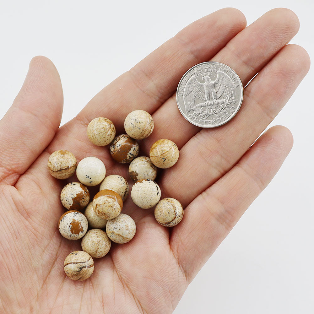 10mm Round Natural Crystal Beads Set 30pcs Energy Healing Stones