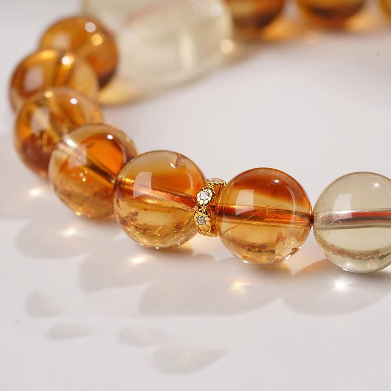 Bracelet spirituel de gentillesse en topaze de 10 mm pour la paix intérieure