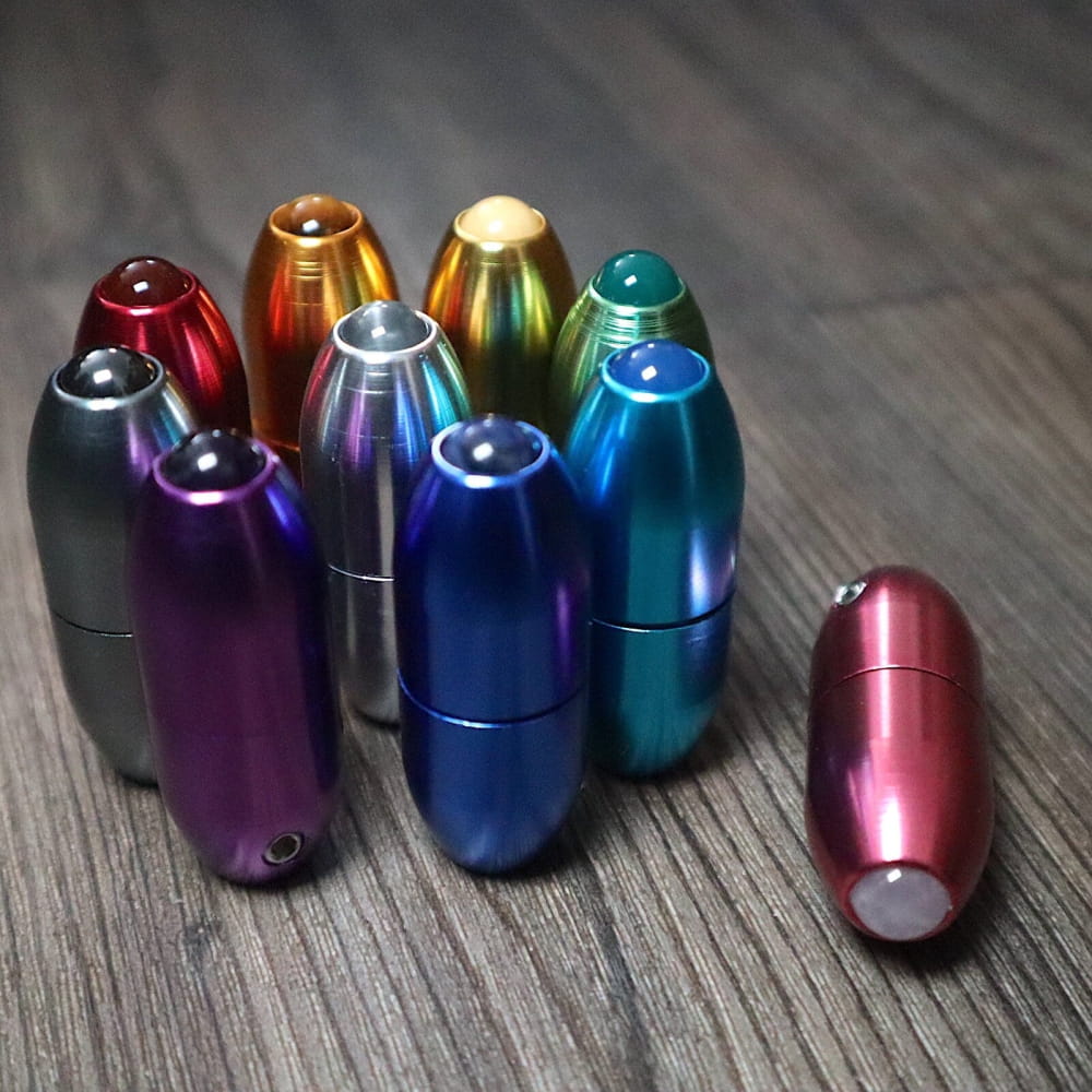 Colorful metallic tuning forks in a group for massage and biofield healing