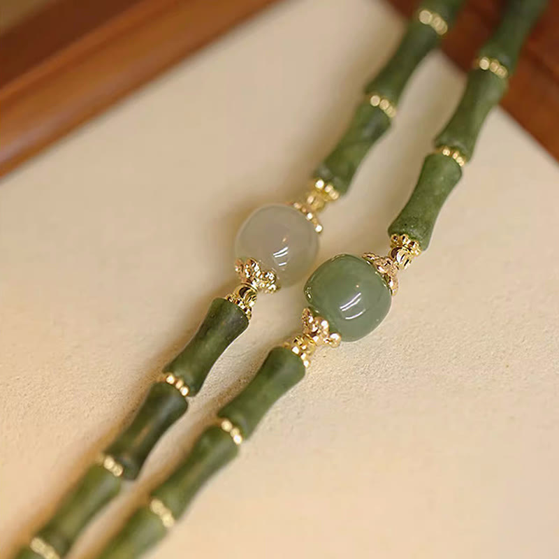 Bracelet porte-bonheur en jade Hetian péridot 11 mm
