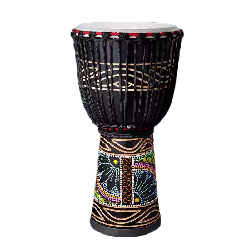 12 inch Djembe Drum Handmade Percussion - Mahogany Wood