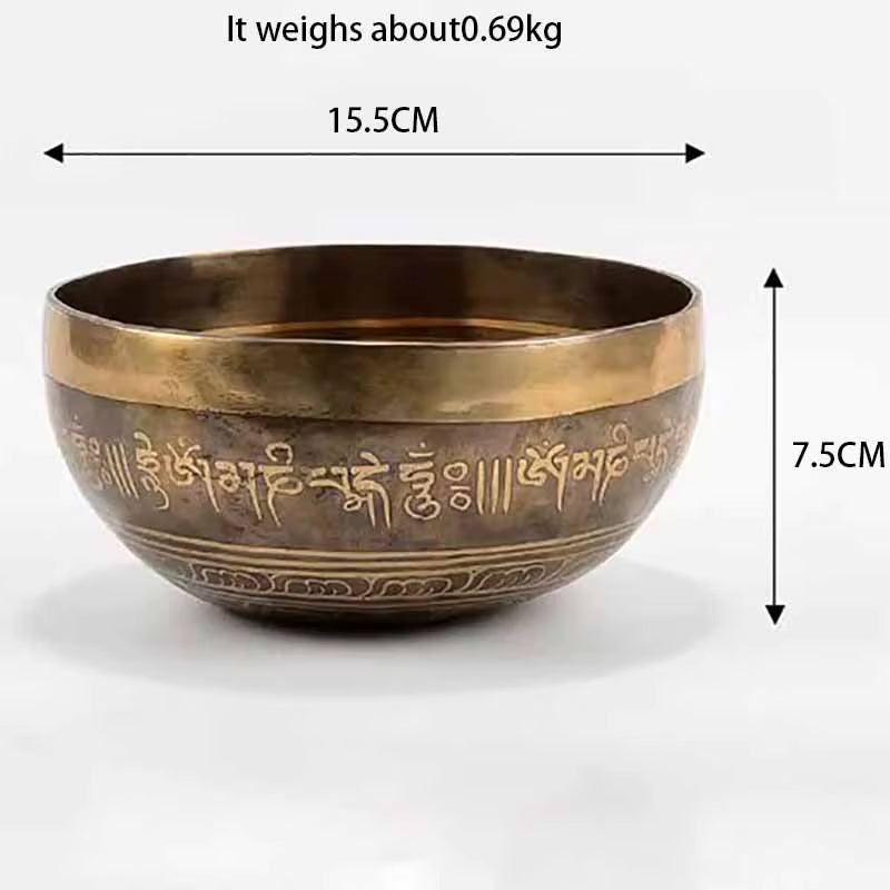 Handmade Nepal Singing Bowl Meditation Yoga Accessories Buddhist Tibetan Singing Bowls Sound Healing Percussion Instruments