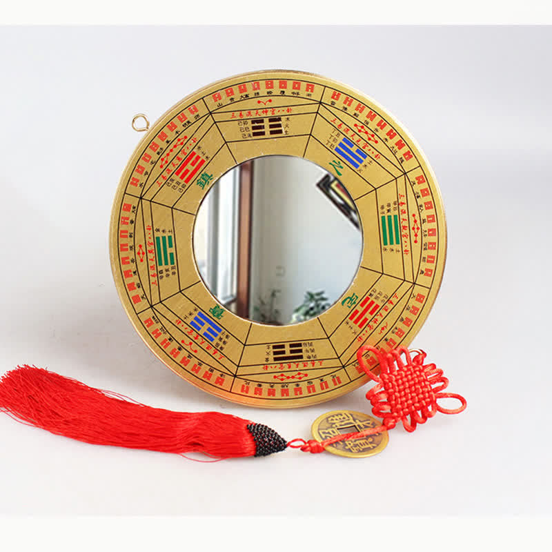Carte Bagua en cuivre de 12 cm avec énergie d'équilibre Feng Shui