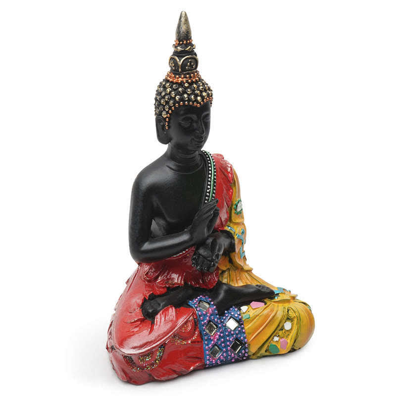 Statue de Bouddha thaïlandais en résine de 12 cm, symbole de la sérénité, pour la paix intérieure