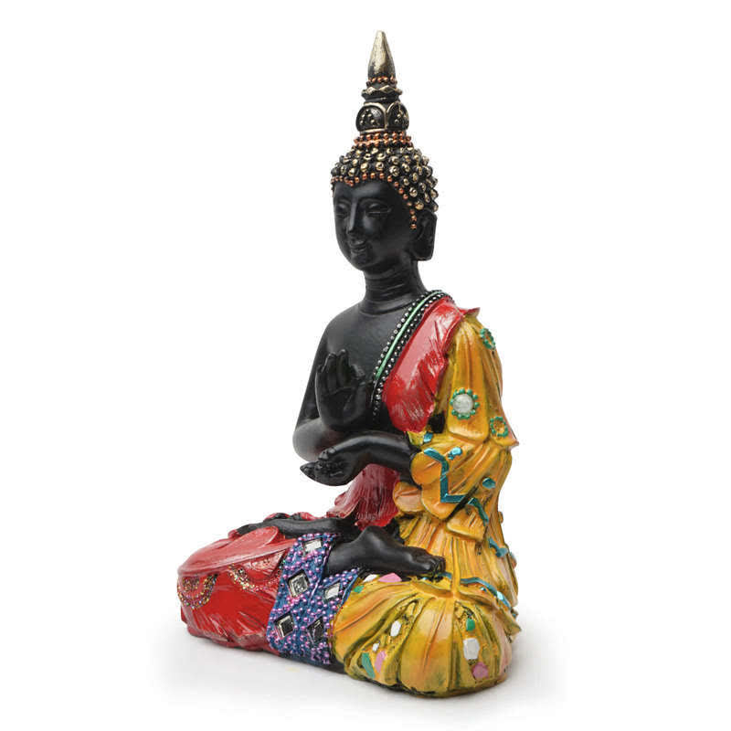 Statue de Bouddha thaïlandais en résine de 12 cm, symbole de la sérénité, pour la paix intérieure
