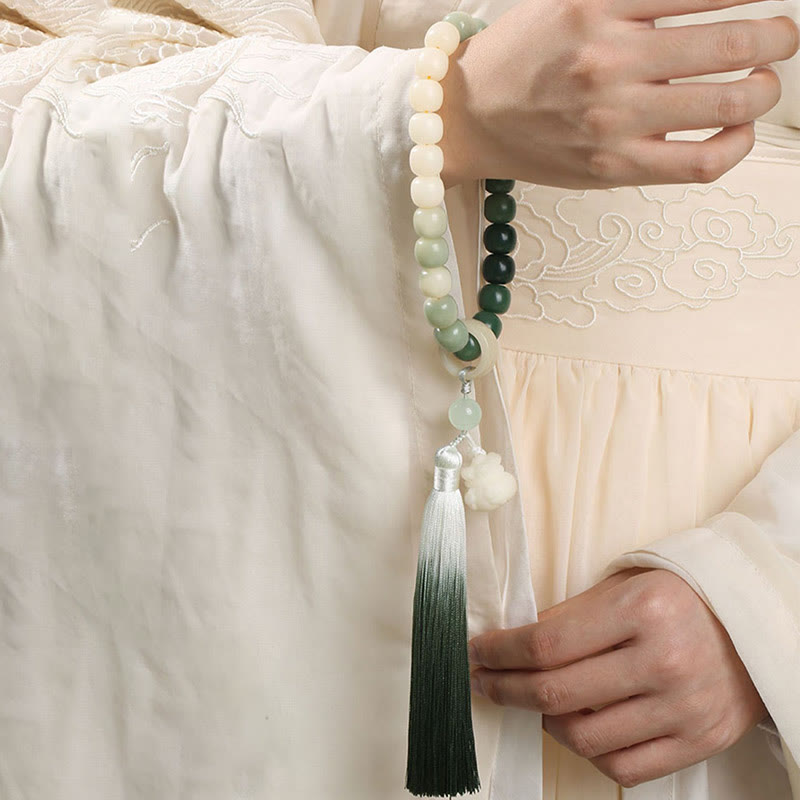 Bracelet Mala Bodhi Seed Lotus Sagesse 12 mm