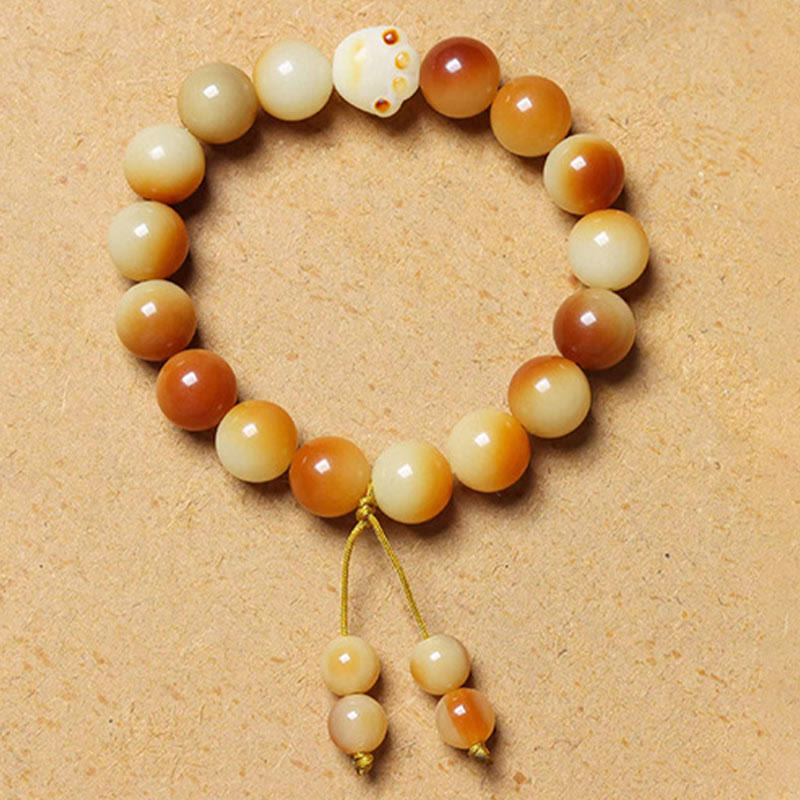 Bracelet spirituel Bodhi Seed 12 mm pour la paix et la sagesse