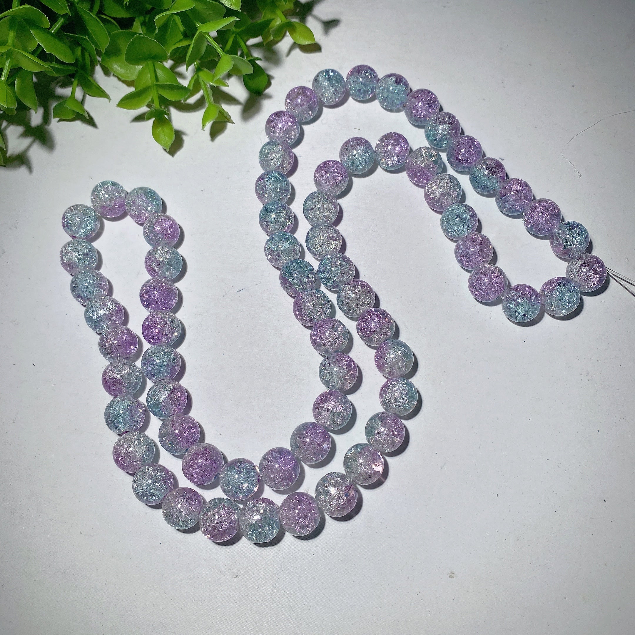 12mm Colorful Crackled Crystal Beads for Spiritual Jewelry Making