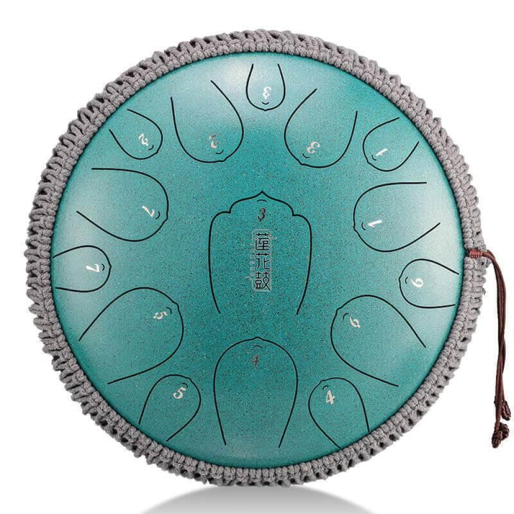 13-Inch Carbon Steel Tongue Drum 15 Notes C Key (Custom D Key) - 13 Inches/15 Notes (C Major)