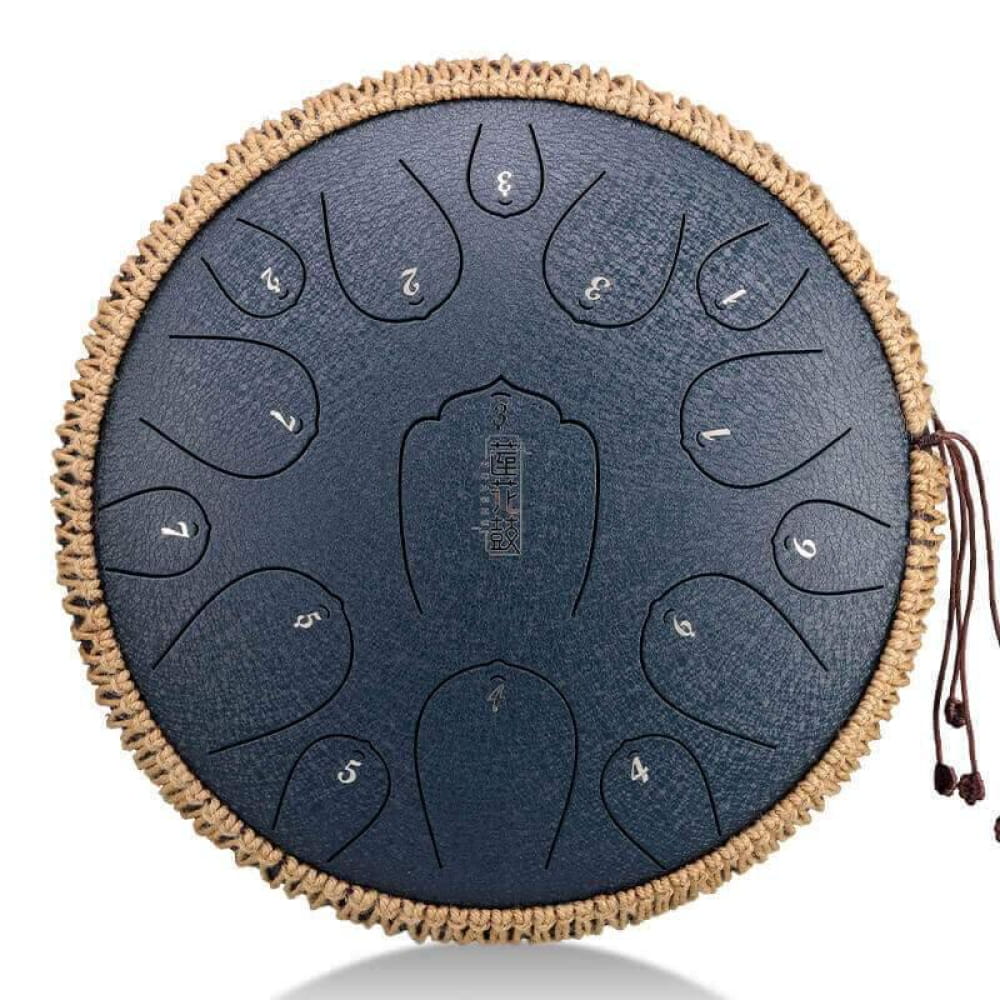 13-Inch Carbon Steel Tongue Drum 15 Notes C Key (Custom D Key) - 13 Inches/15 Notes (C Major)