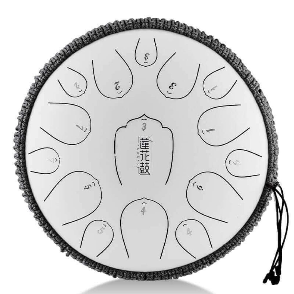 13-Inch Carbon Steel Tongue Drum 15 Notes C Key (Custom D Key) - 13 Inches/15 Notes (C Major)