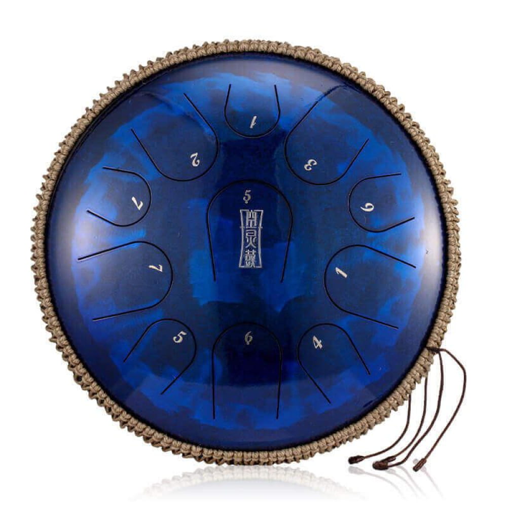 13 Inch Titanium Steel Tongue Drum C Major 11 Note for Meditation - 13 Inches/11 Notes (C Major)