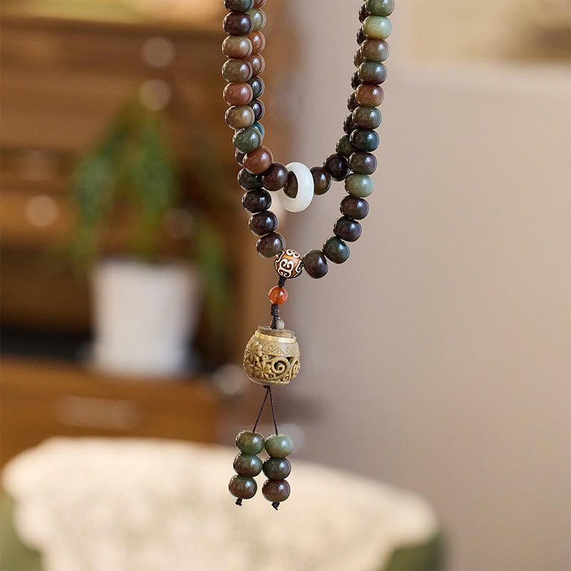 108 Bodhi Seed Mala Bracelet for Spiritual Protection