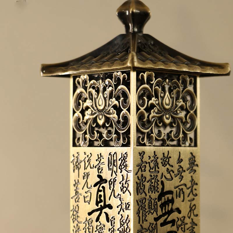 Heart Sutra Alloy Incense Burner for Spiritual Healing