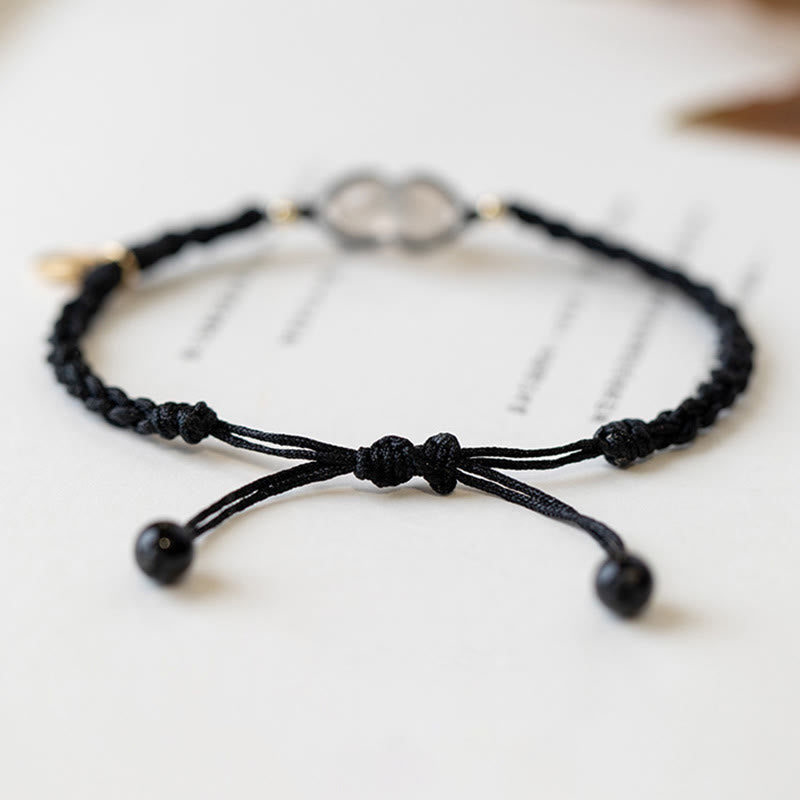 Bracelet boucle de paix en calcédoine de 13 mm pour l'harmonie