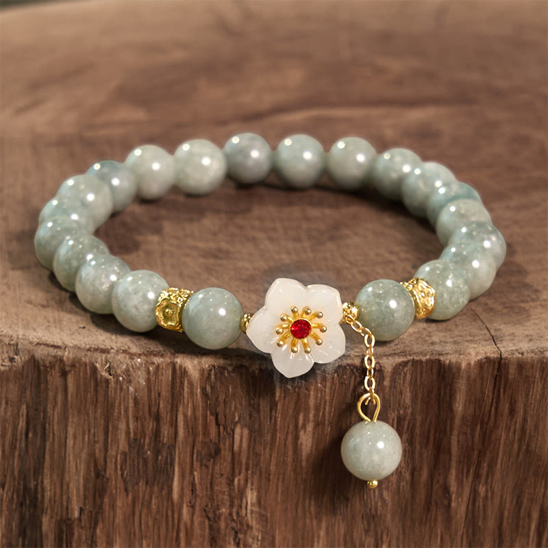 Bracelet en jade 14-16 cm pour la prospérité