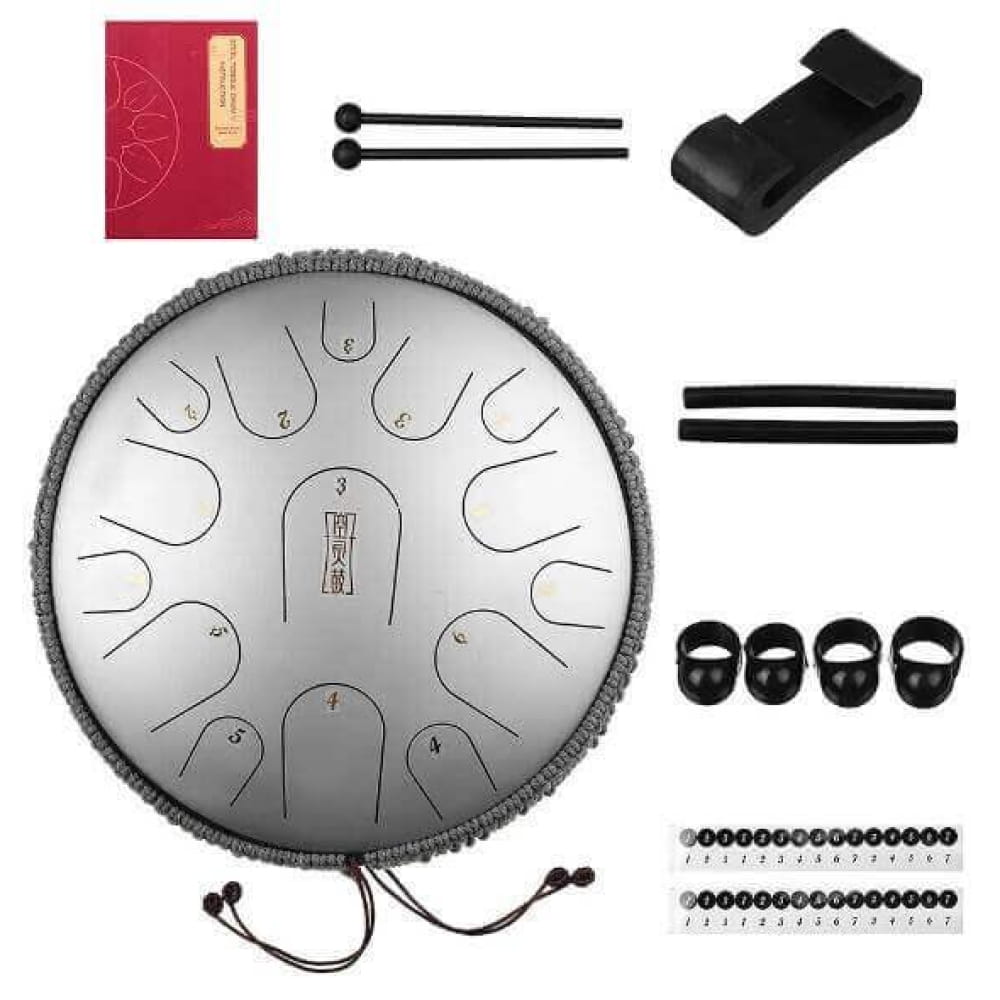 14 Inch Titanium Steel Tongue Drum 15 Note C & D Major - Steel Tongue Drum - On sale