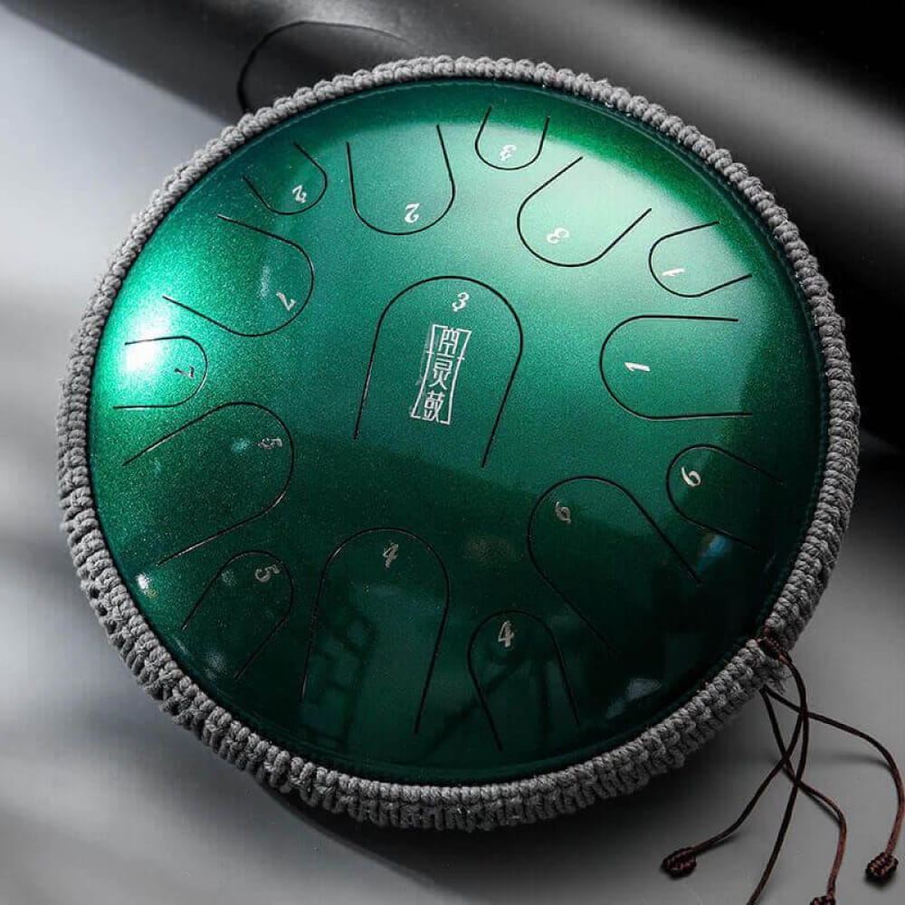 14 Inch Titanium Steel Tongue Drum 15 Note for Yoga Meditation - Steel Tongue Drum - On sale