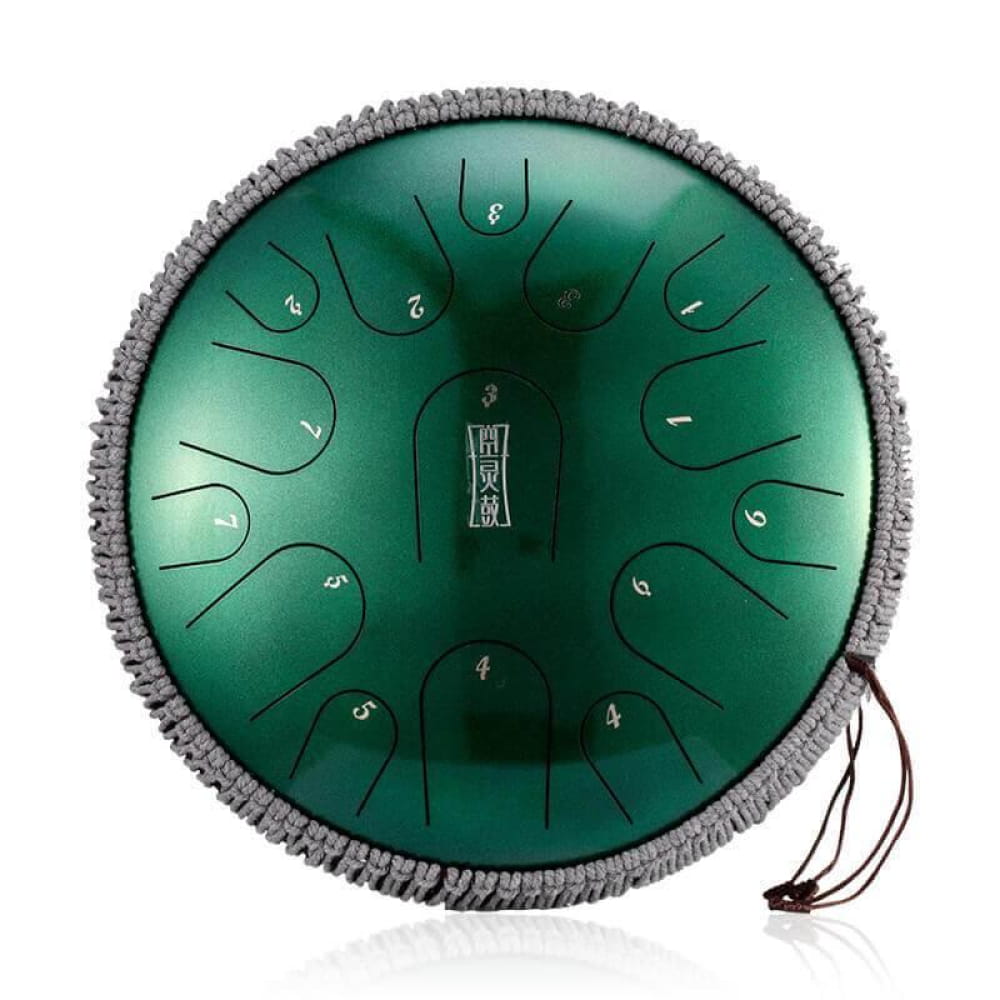 14 Inch Titanium Steel Tongue Drum C/D Major 15 Note for Meditation - 14 Inches/15 Notes (C Major)