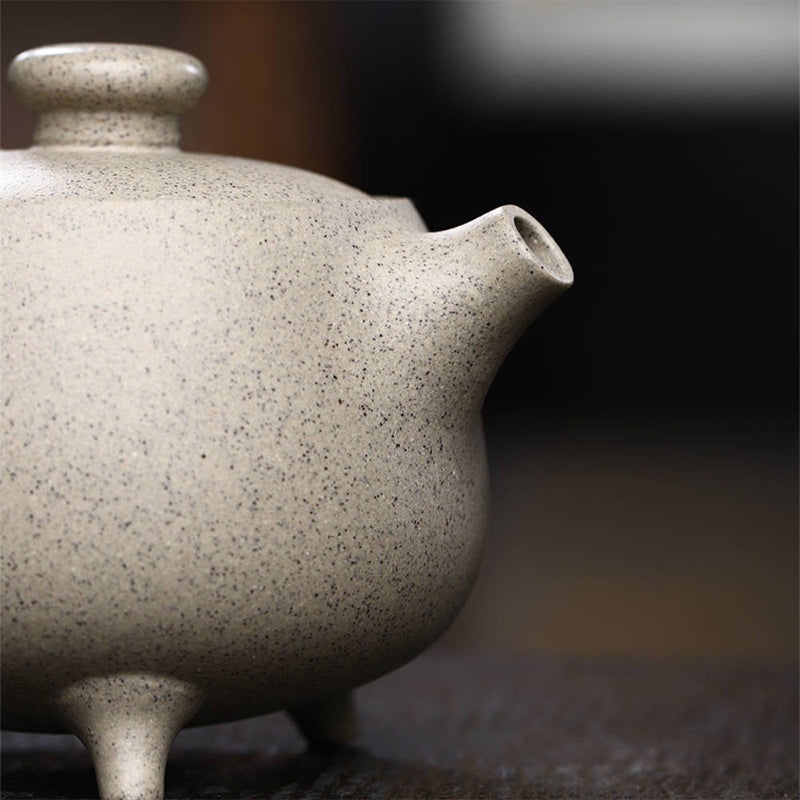 200ml Yixing Purple Clay Semi-Handmade Kung Fu Teapot