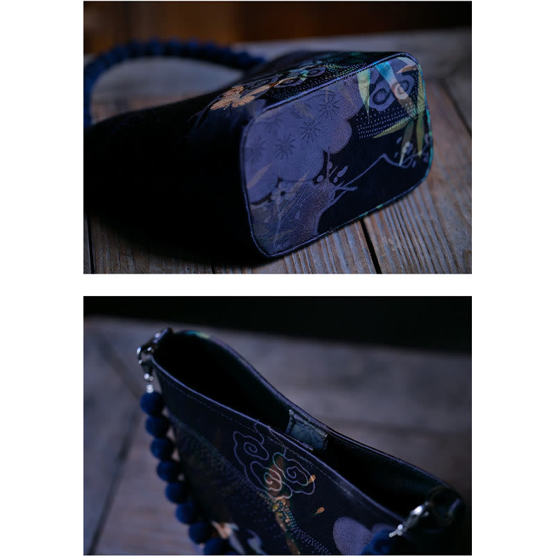 Sac bandoulière en métal spirituel de 14 cm avec motif papillon