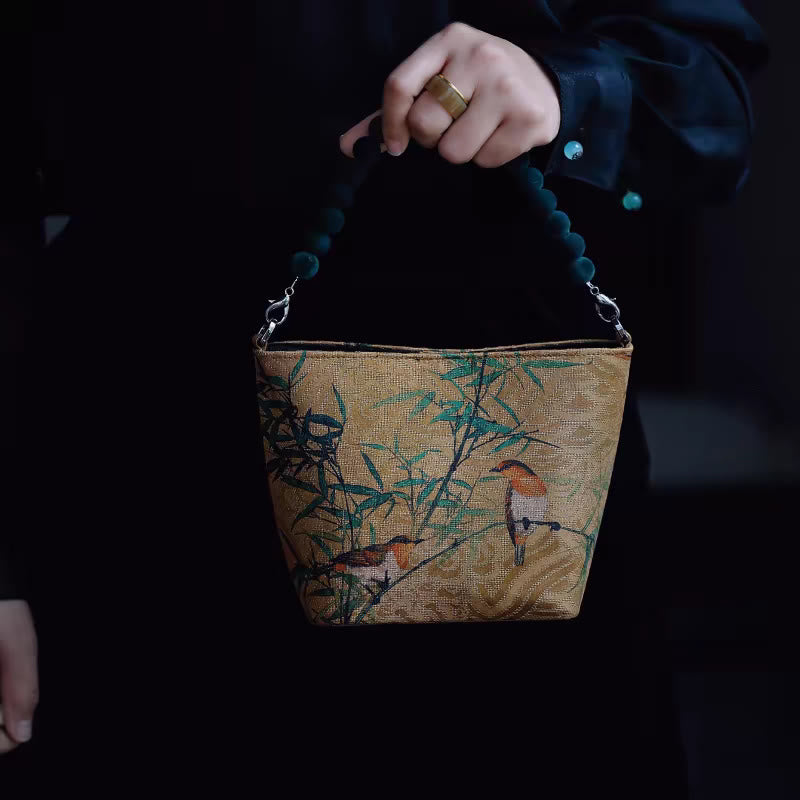 Sac bandoulière en métal spirituel de 14 cm avec motif papillon