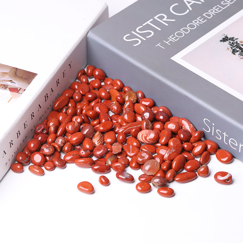 Pierres roulées en jaspe rouge naturel de 15 à 20 mm pour l'équilibre émotionnel