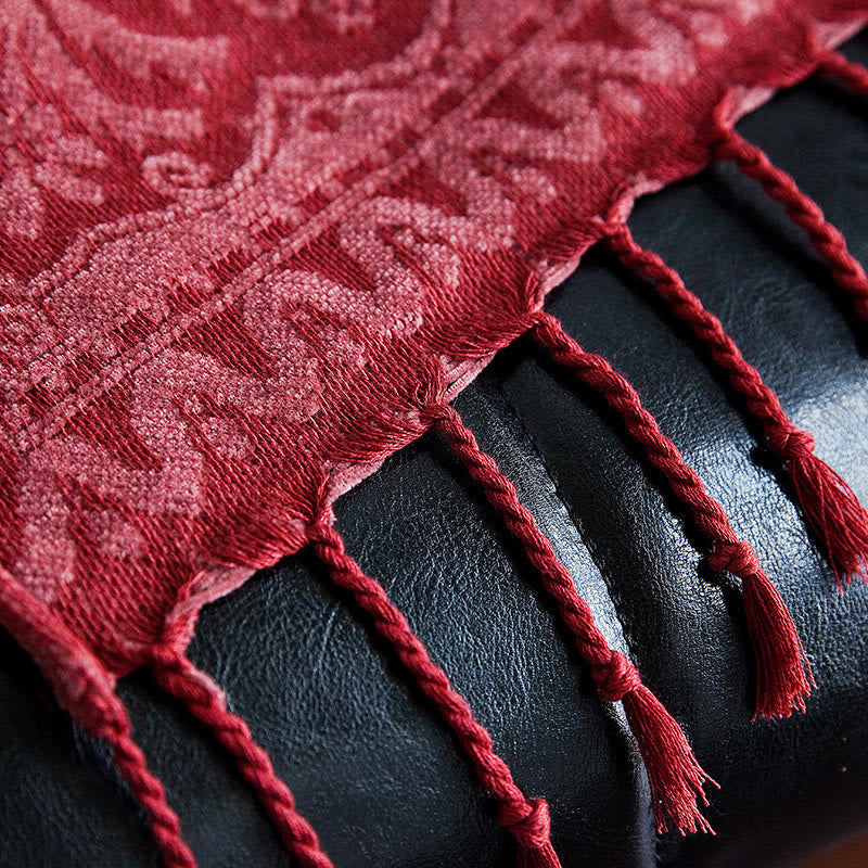 Couverture textile spirituelle tibétaine de 150 cm à fleurs multicolores