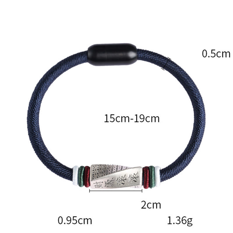 Bracelet de protection spirituelle en argent sterling de 15 cm