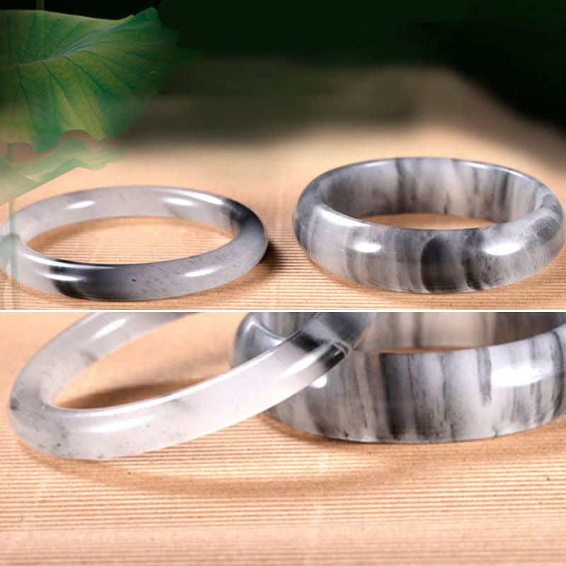 Bracelet de richesse en jade doré de 15 mm pour la chance et la protection